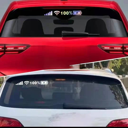 1/3sheets Car Windshield Stickers Signal WiFi Power Reflective Stickers on Car Front Windshield Auto Decor Accessories